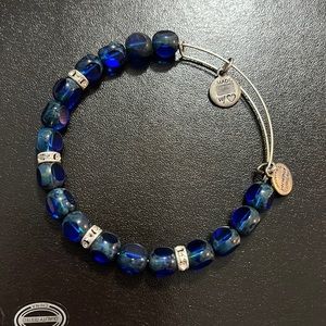 Alex and Ani blue bead bracelet